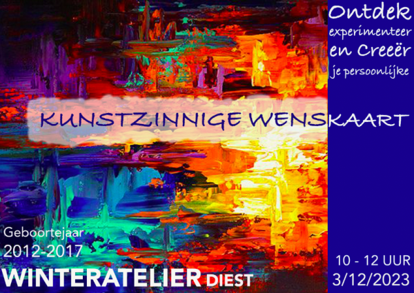 Wensenatelier: Maak je eigen kunstzinnige wenskaarten! (eenmalig op zaterdag)